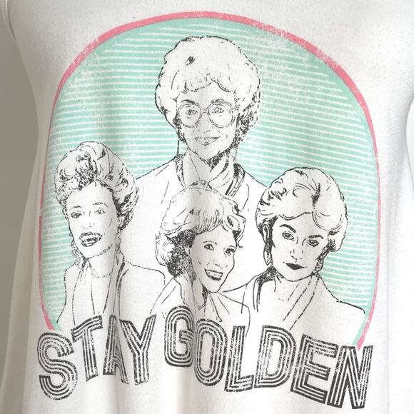 Golden Girls Graphic Sleeveless Tent Tank Top Sz XS - Picture 3 of 4